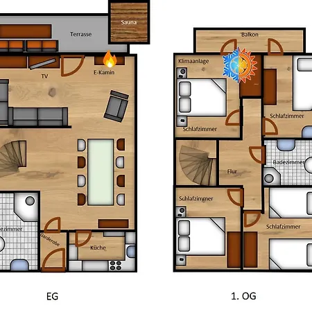 Seepark Bei Anne Mit Sauna Tatil Evi
